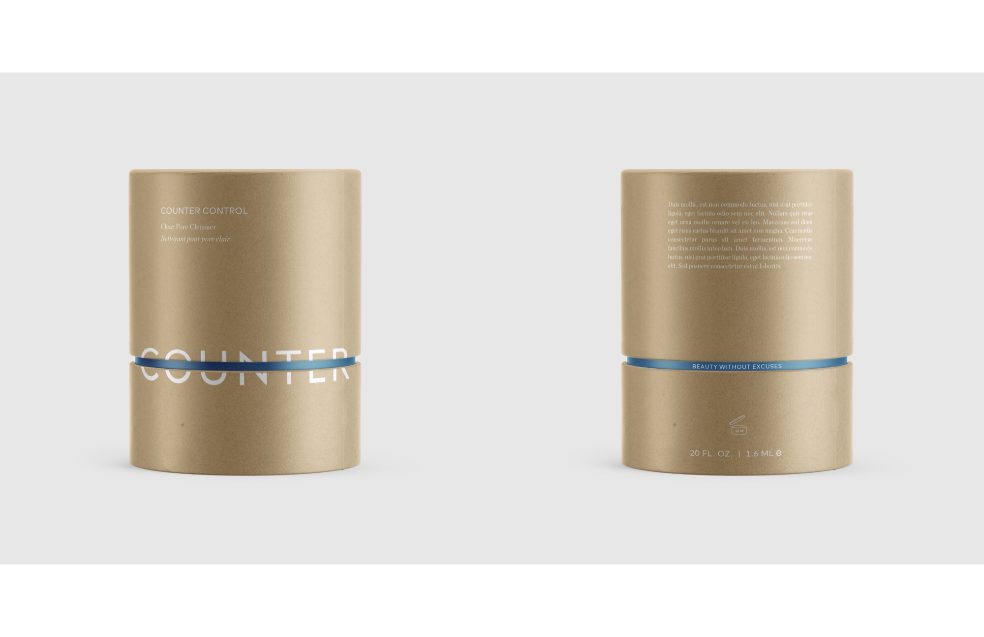Beautycounter rebrand packaging overhead